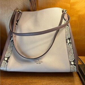 Kate Spade Mauve  and Cream Shoulder Bag